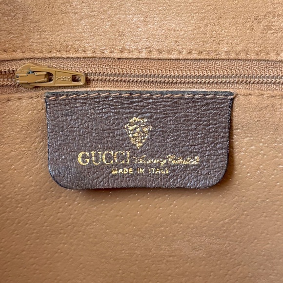 Authenticated Vintage Gucci Ophidia Web Monogram Canvas Leather Shoulder Bag - Picture 10 of 16